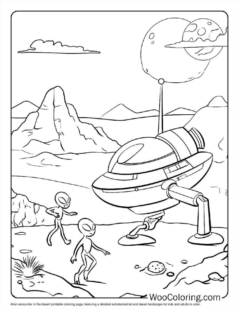 100  Alien coloring pages  Free PDF To Print  - 28