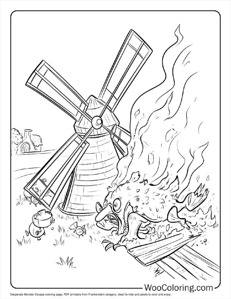 100  Frankenstein coloring pages  Free PDF To Print  - 4