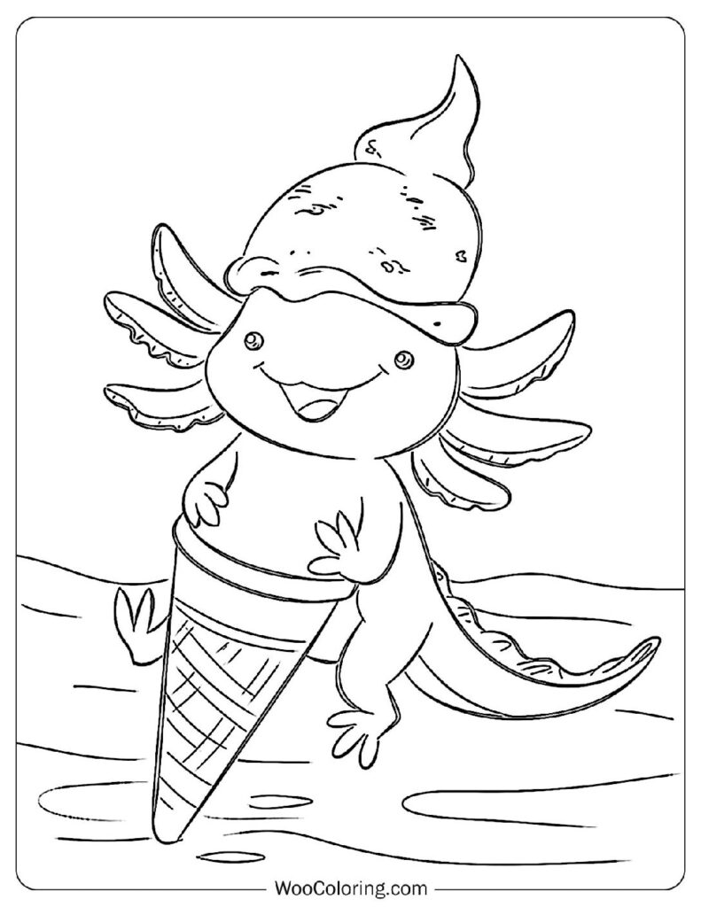 Dessert-Loving Axolotl
