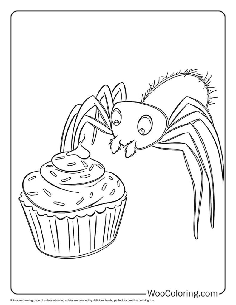 100  Spider coloring pages  Free PDF To Print  - 36