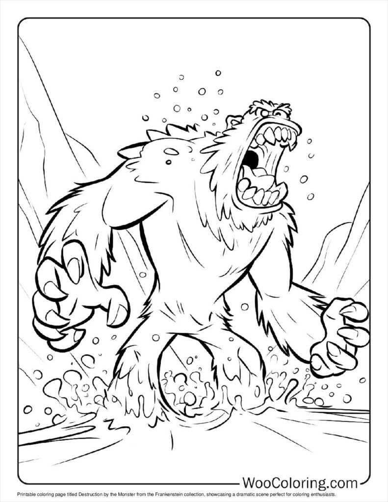 100  Frankenstein coloring pages  Free PDF To Print  - 46