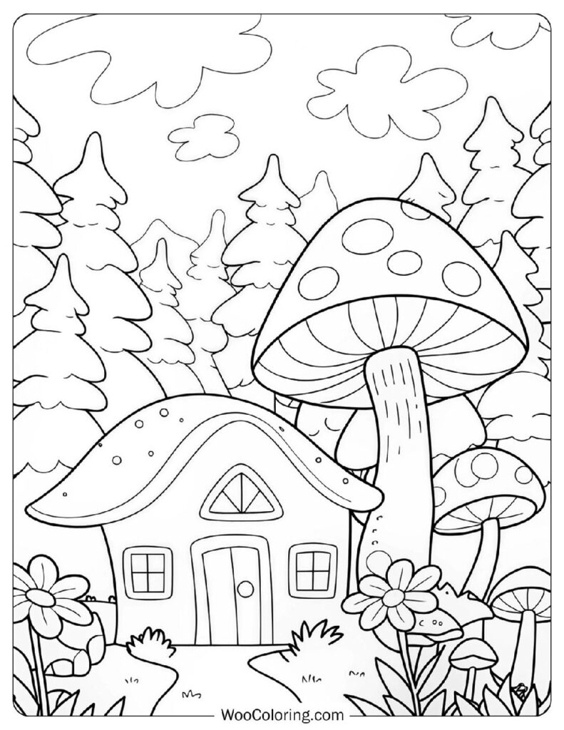 38 Mushroom Coloring Pages  Free PDF To Print  - 62
