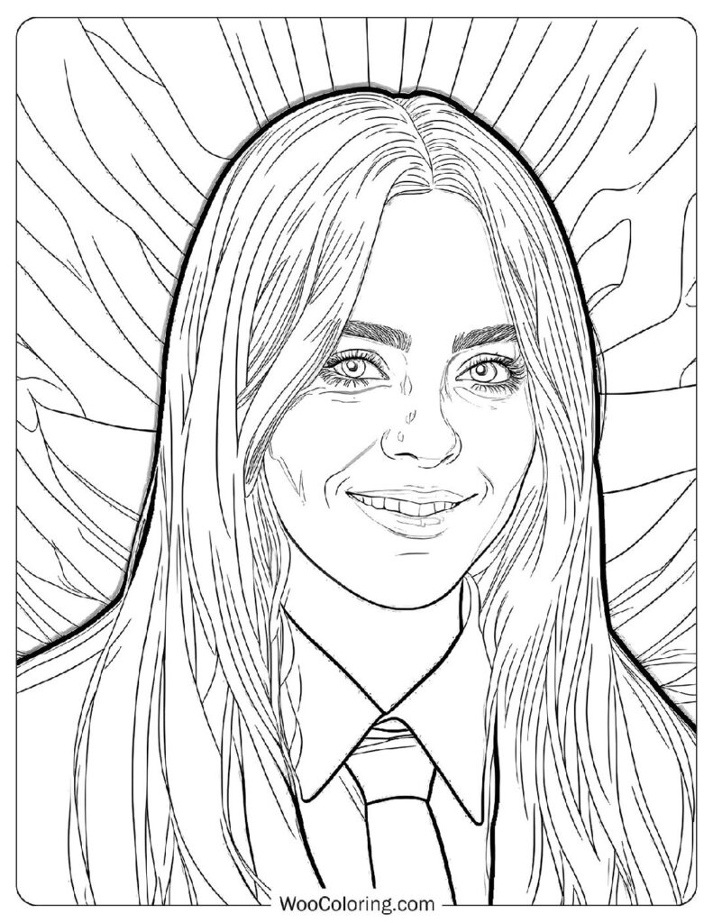 22 Billie Eilish Coloring Pages  Free PDF To Print  - 84