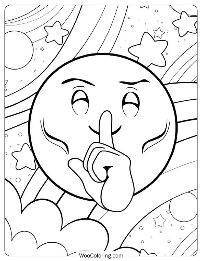 40 Emoji Coloring Pages  Free PDF To Print  - 78