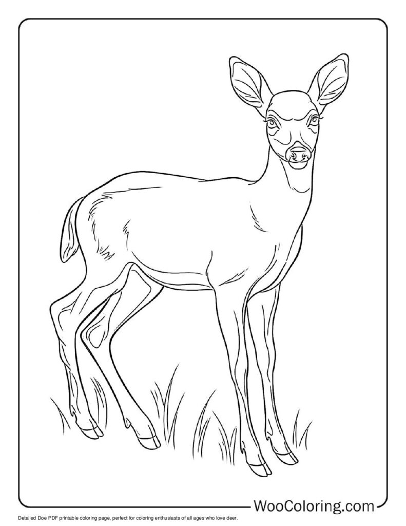 100  Deer coloring pages  Free PDF To Print  - 20