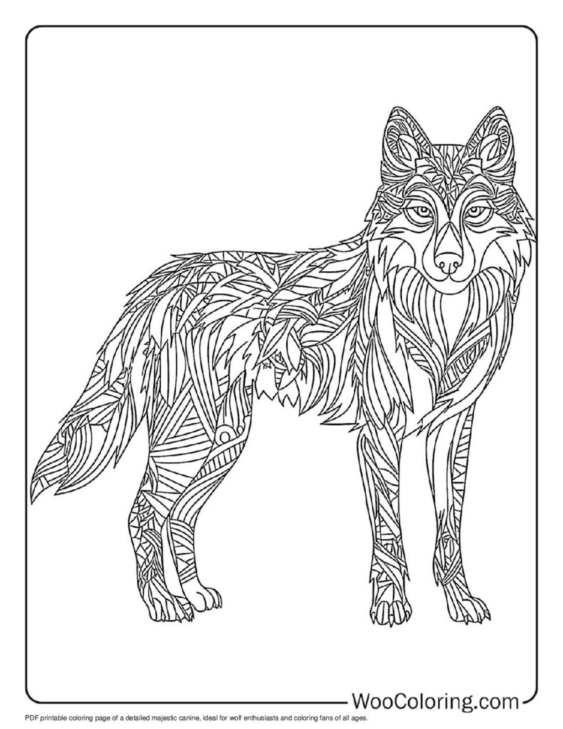 100  Wolf coloring pages  Free PDF To Print  - 58