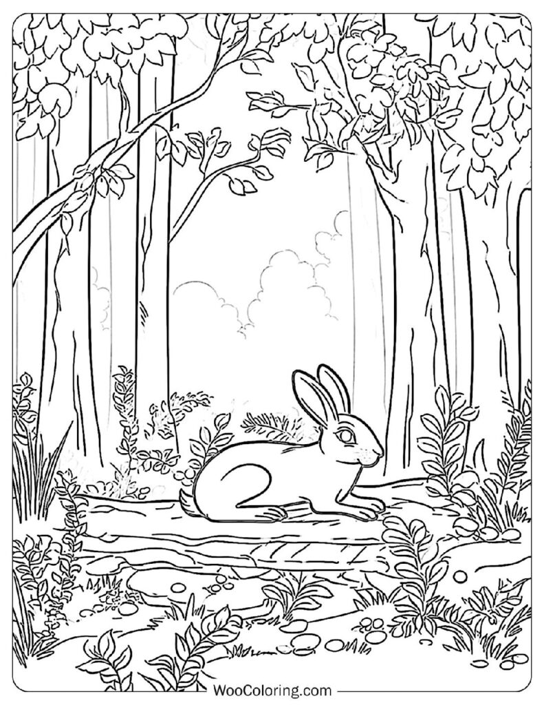 Detailed Woodland Rabbit