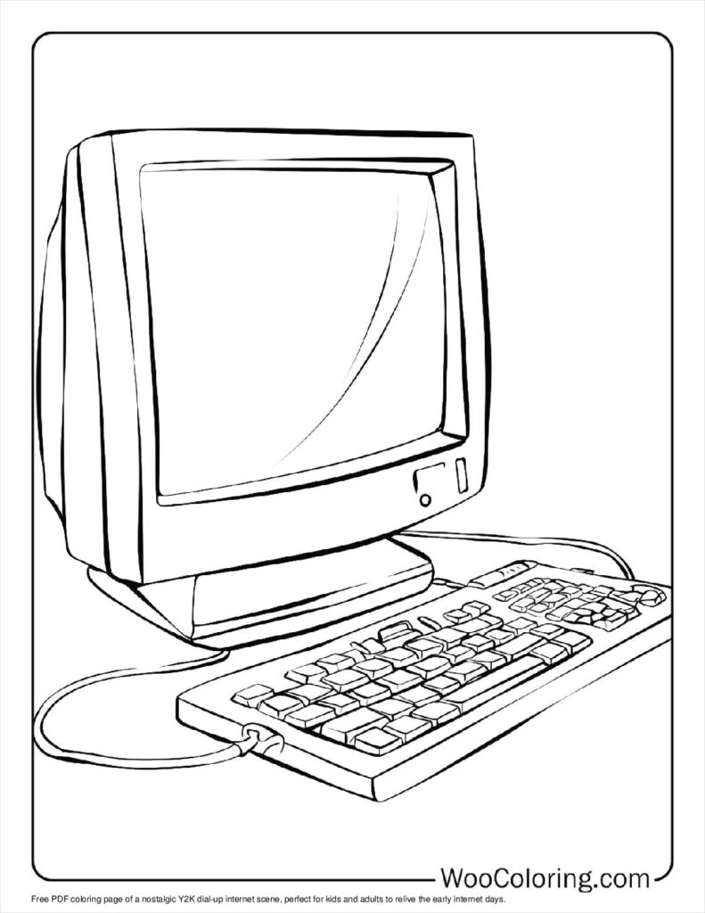 100  Y2K coloring pages  Free PDF To Print  - 31