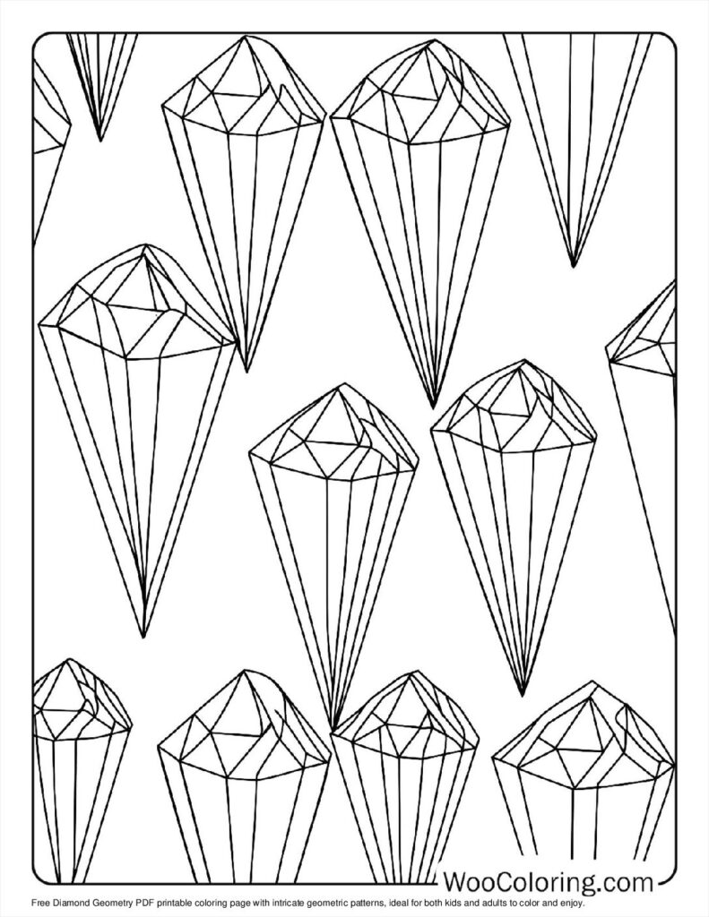 100  Geometric coloring pages  Free PDF To Print  - 5