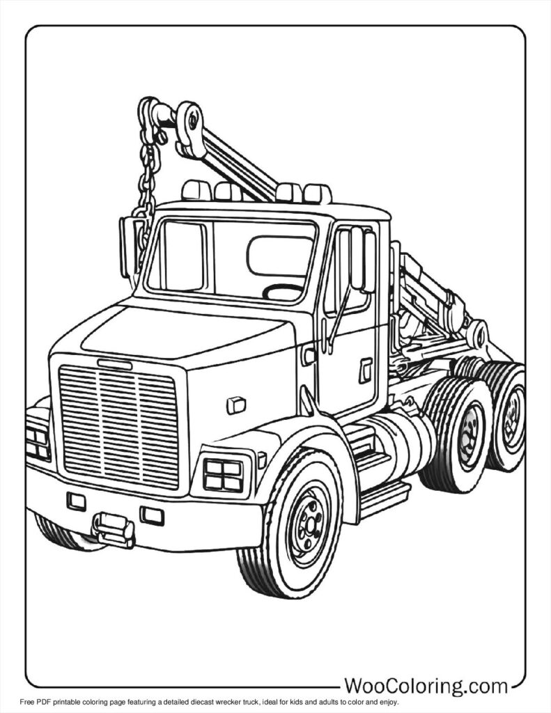 100  Tow Truck coloring pages  Free PDF To Print  - 20