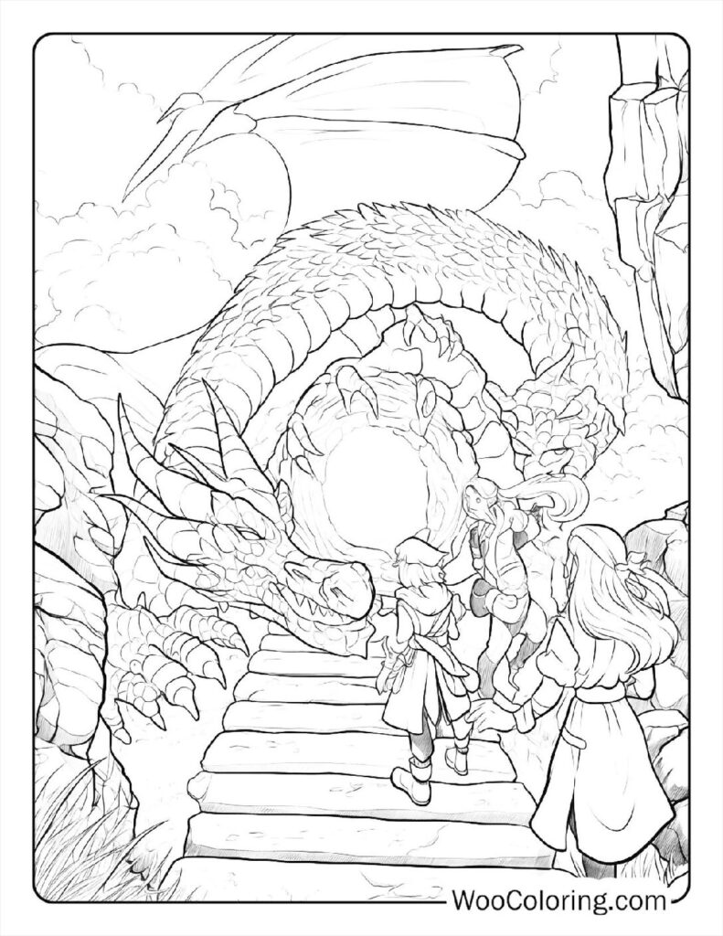 100 Dungeons Dragons coloring pages Free PDF To Print - 15