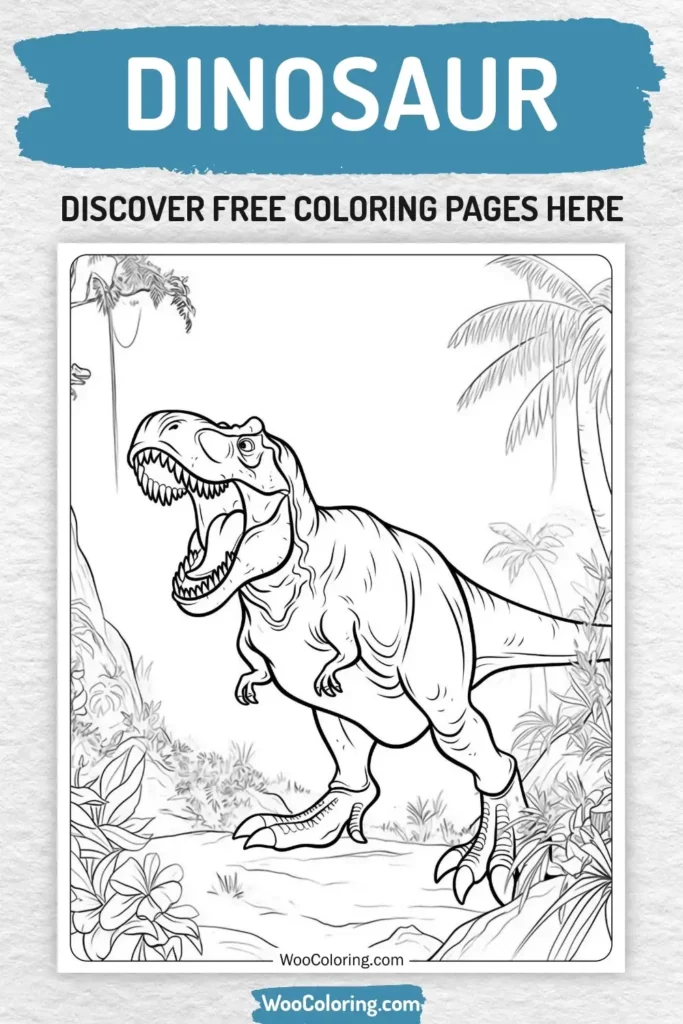 Dinosaur coloring pages designs for boys