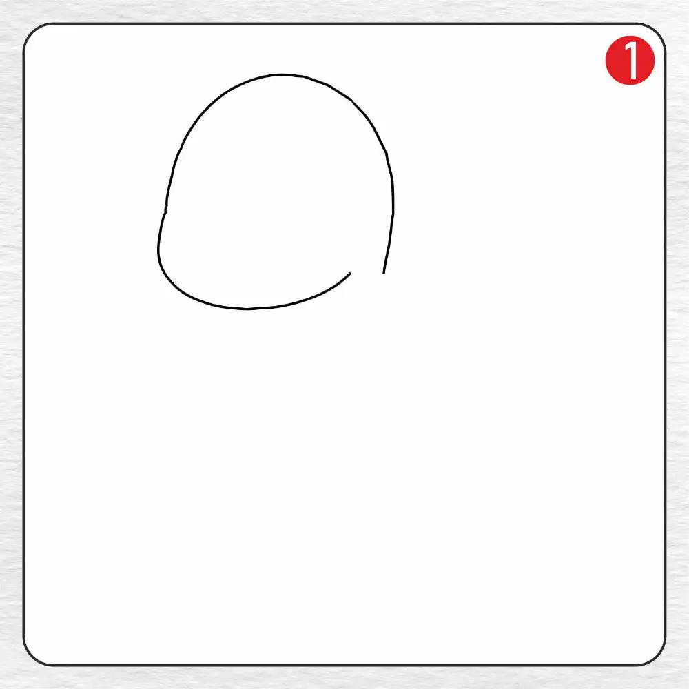 Dinosaur Egg coloring page drawing step 1