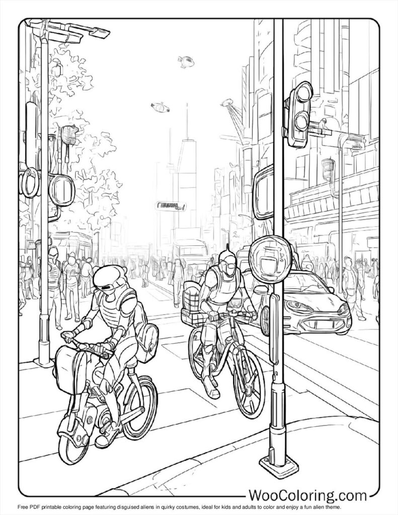 100  Alien coloring pages  Free PDF To Print  - 39