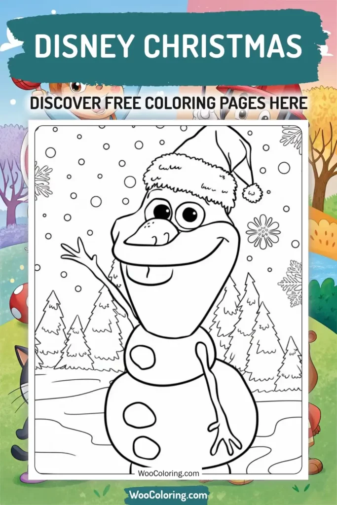 Disney Christmas coloring pages designs from TV Show