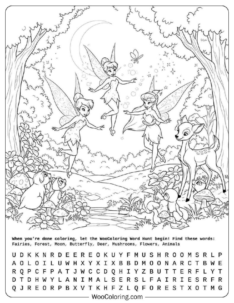 Disney Fairies Coloring Page