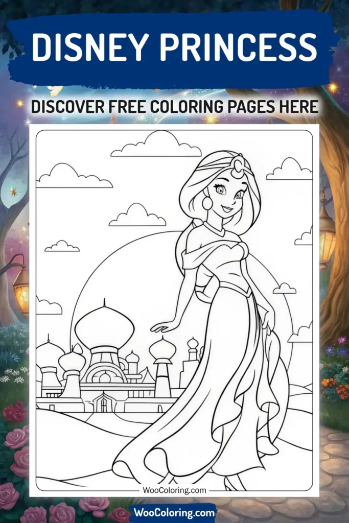 Disney Princess coloring pages designs from Disney
