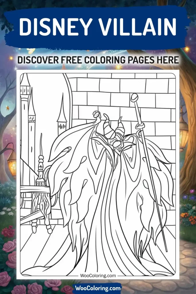 Disney Villain coloring pages designs from Disney