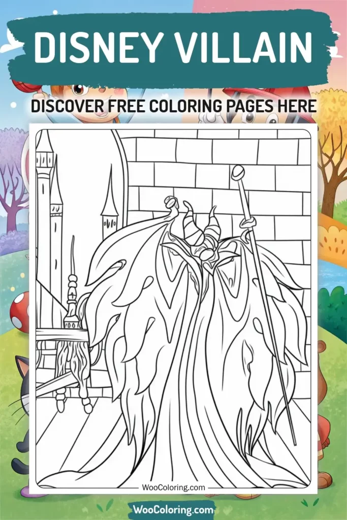 Disney Villain coloring pages designs from TV Show