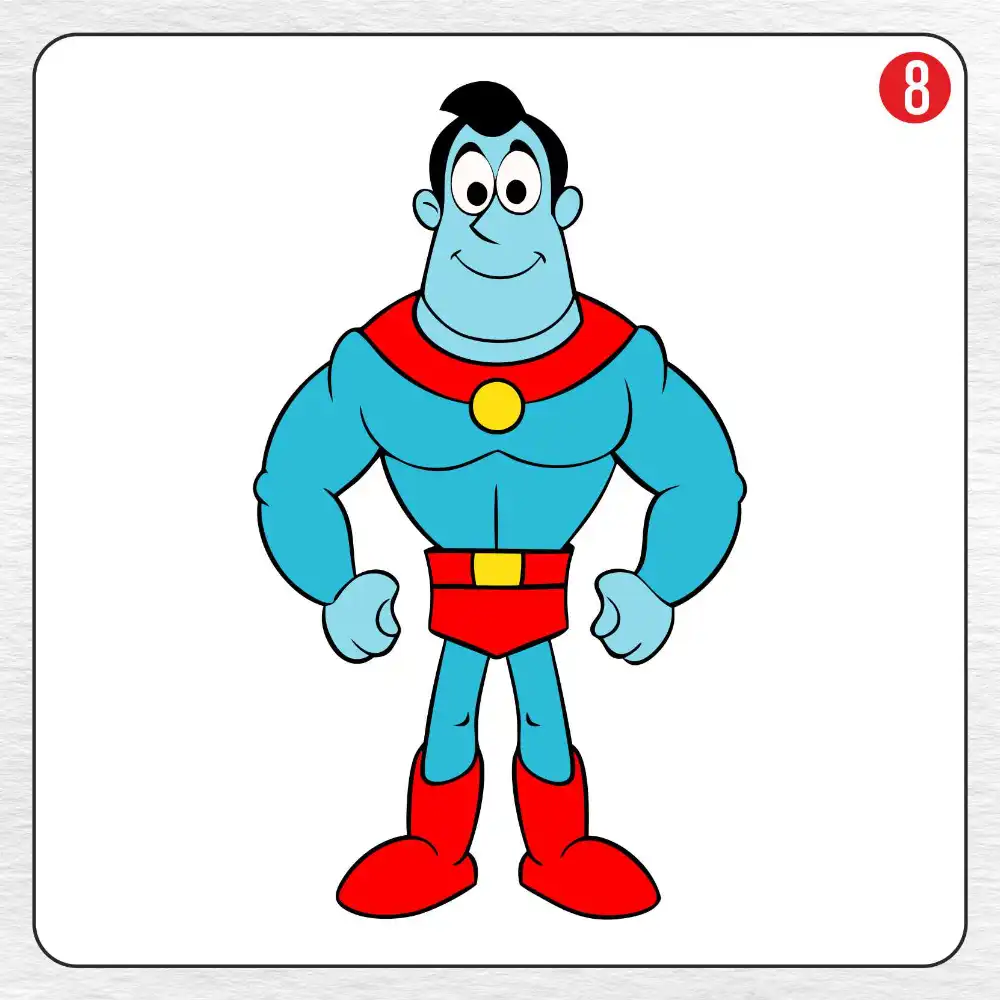 Disney coloring page drawing step 8