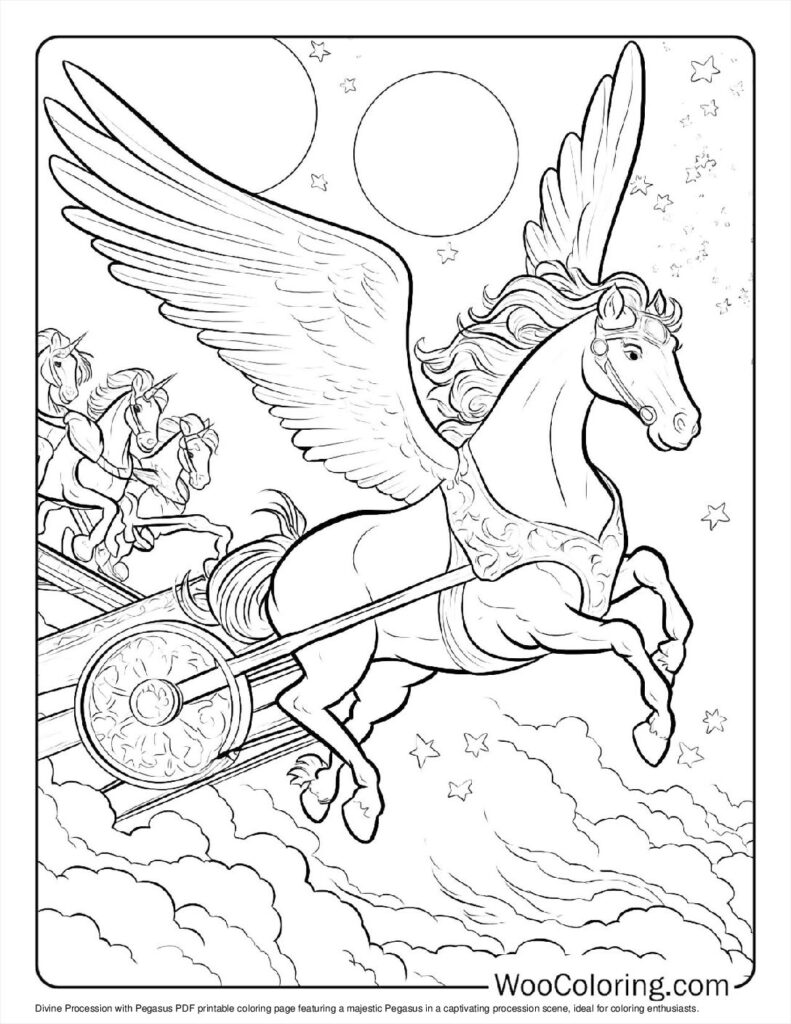 100  Pegasus coloring pages  Free PDF To Print  - 23
