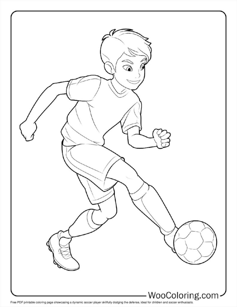 100  Soccer coloring pages  Free PDF To Print  - 20