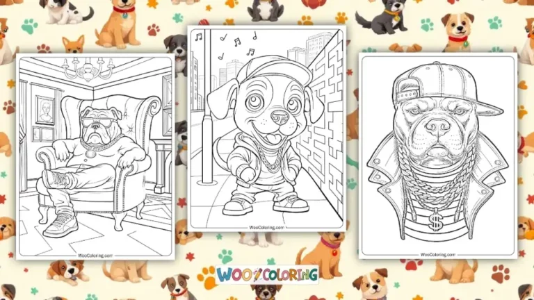 Dog Coloring Pages Design Image