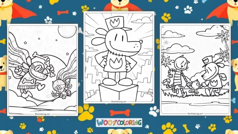 Dog Man Coloring Pages Design Image