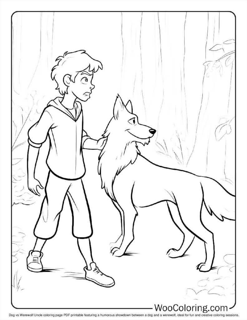 100  Werewolf coloring pages  Free PDF To Print  - 5