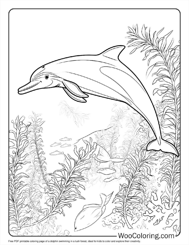 100  Dolphin coloring pages  Free PDF To Print  - 12