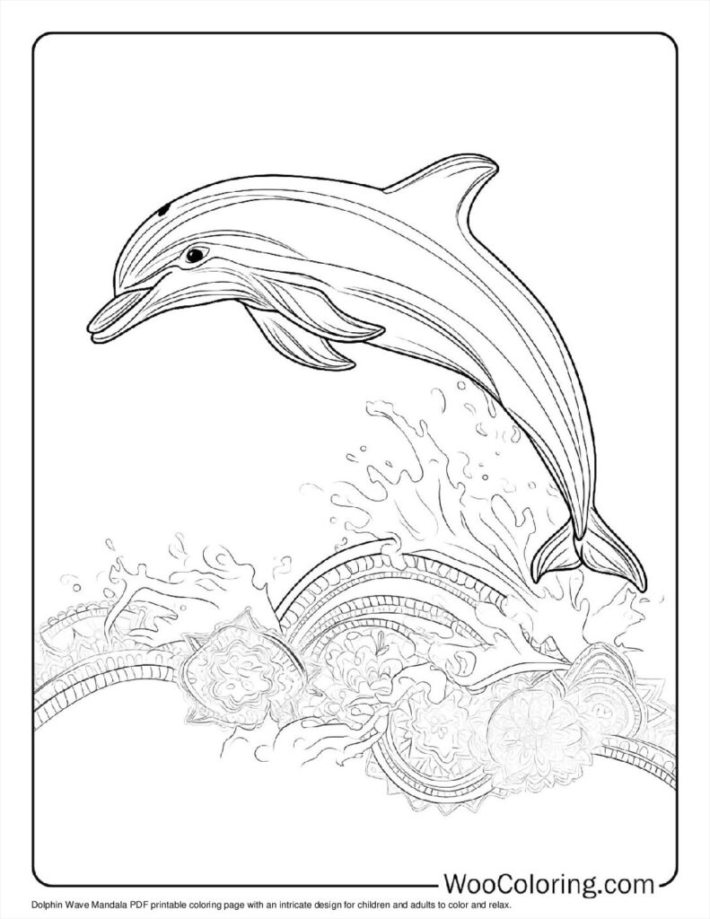 Dolphin Wave Mandala