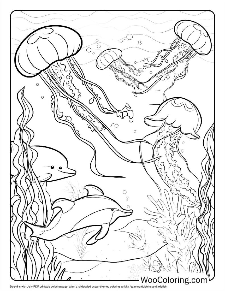 100  Jellyfish coloring pages  Free PDF To Print  - 54