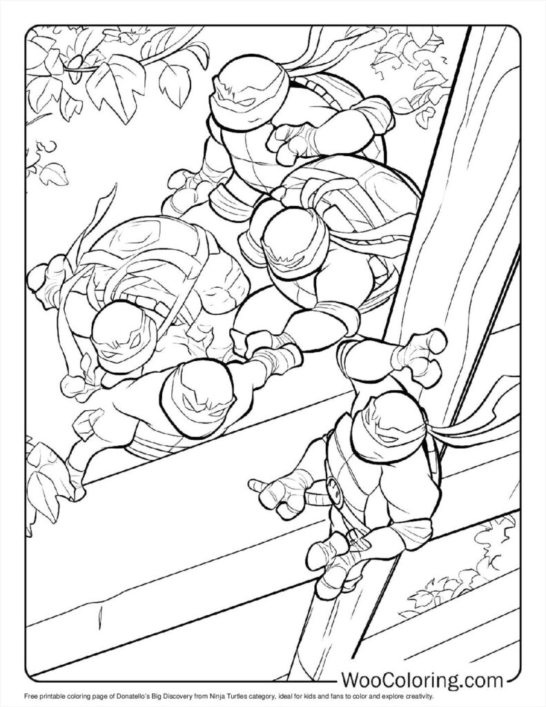 Donatello’s Big Discovery Coloring Page