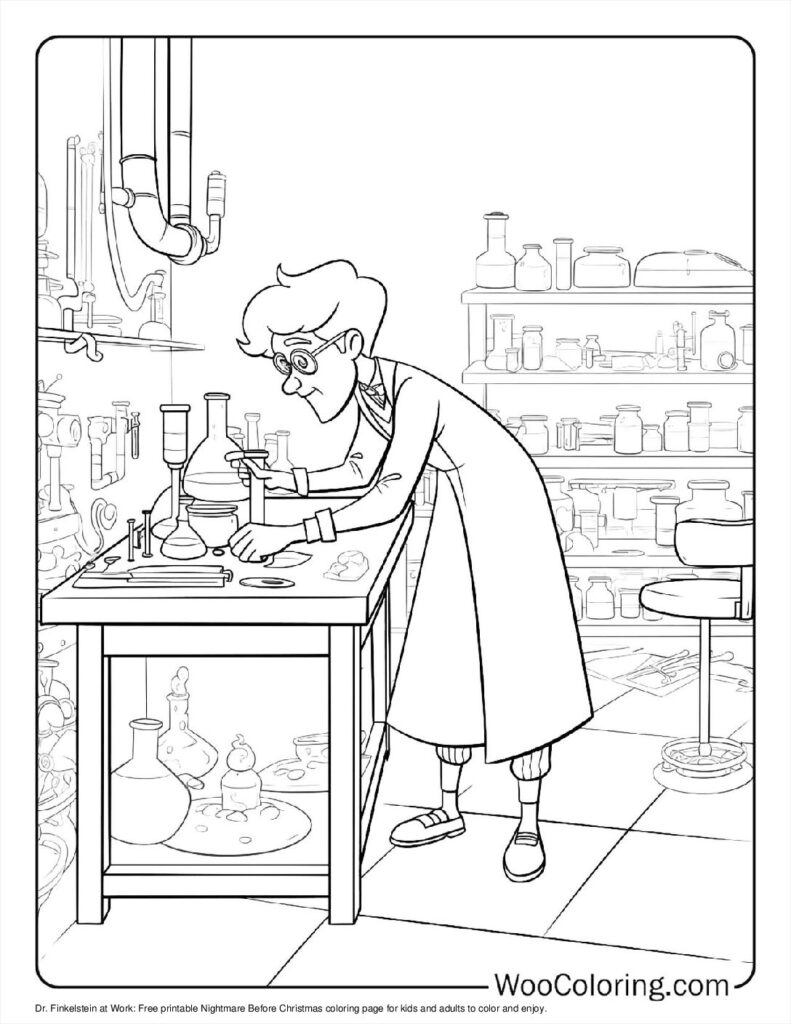 100  Nightmare Before Christmas coloring pages  Free PDF To Print  - 44