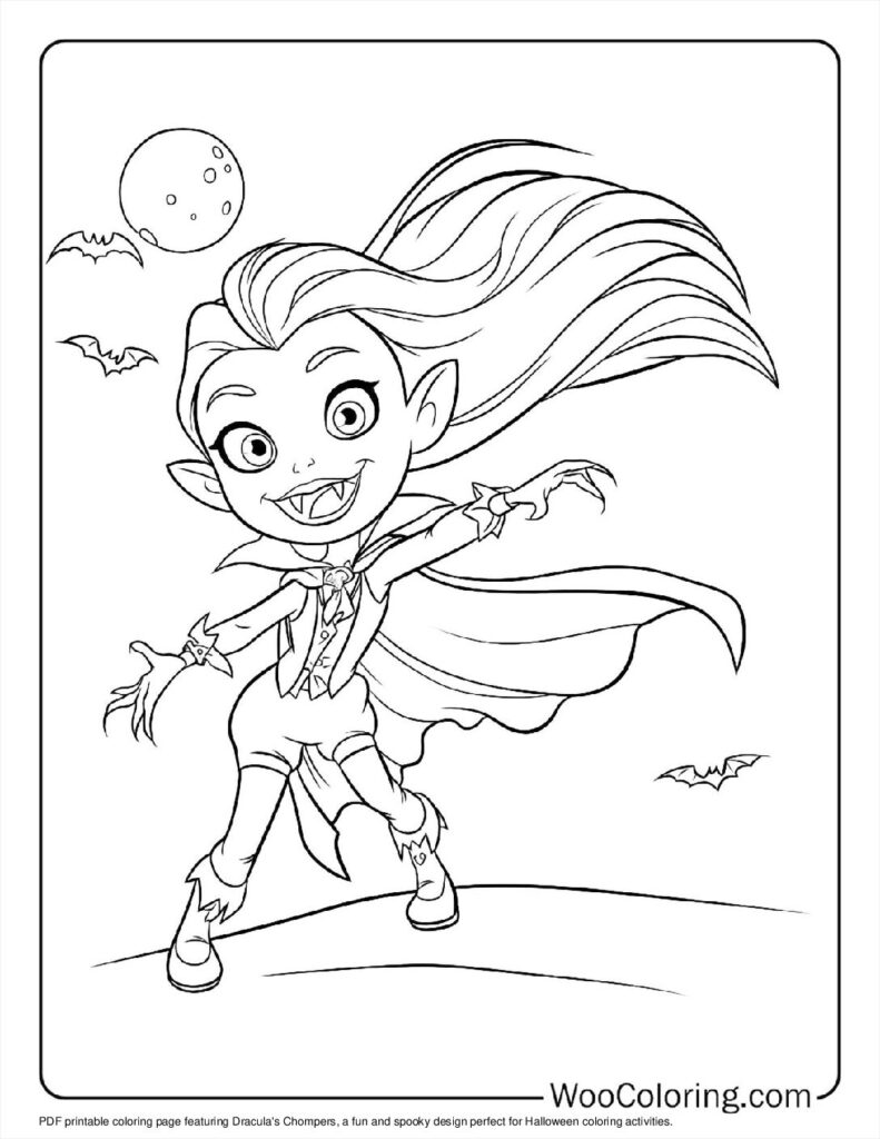 100 Vampire coloring pages Free PDF To Print - 51