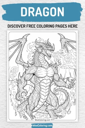 Dragon coloring pages designs for boys