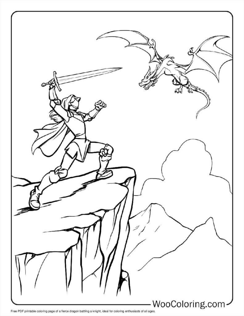 100  Knight coloring pages  Free PDF To Print  - 69