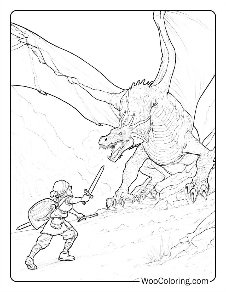 100 Dungeons Dragons coloring pages Free PDF To Print - 77