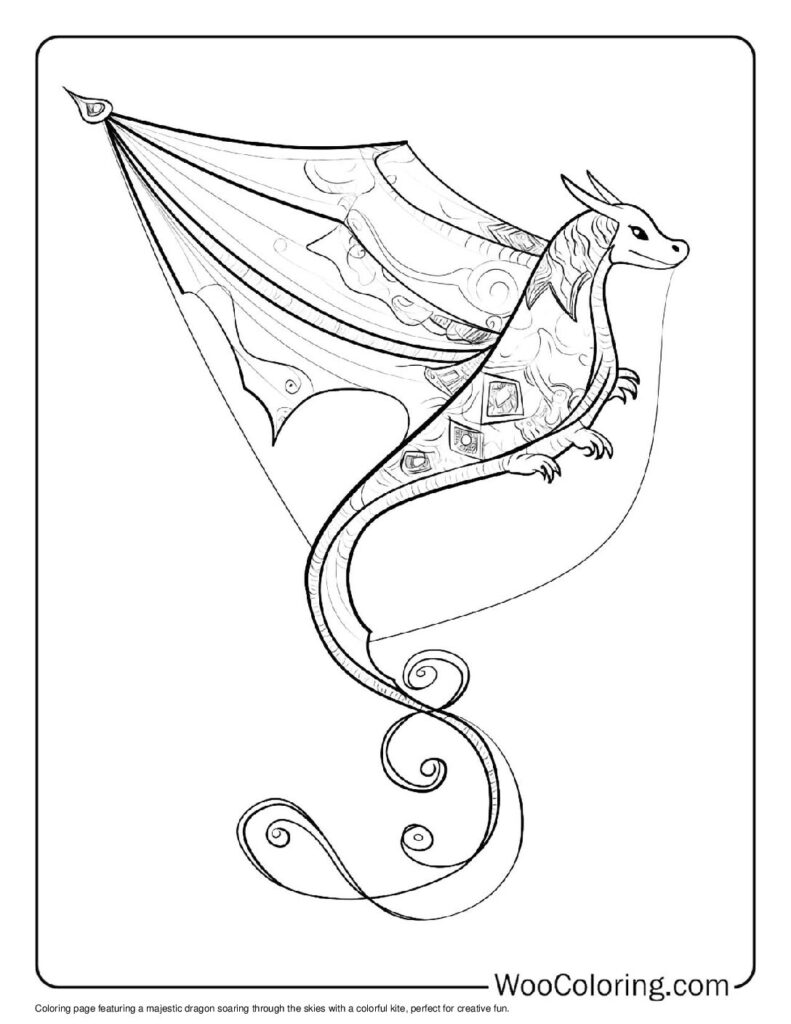 100  Kite coloring pages  Free PDF To Print  - 91