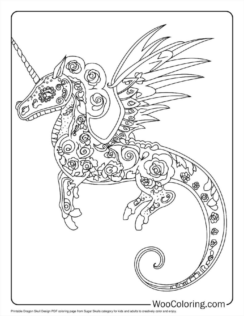 100  Sugar Skulls coloring pages  Free PDF To Print  - 39