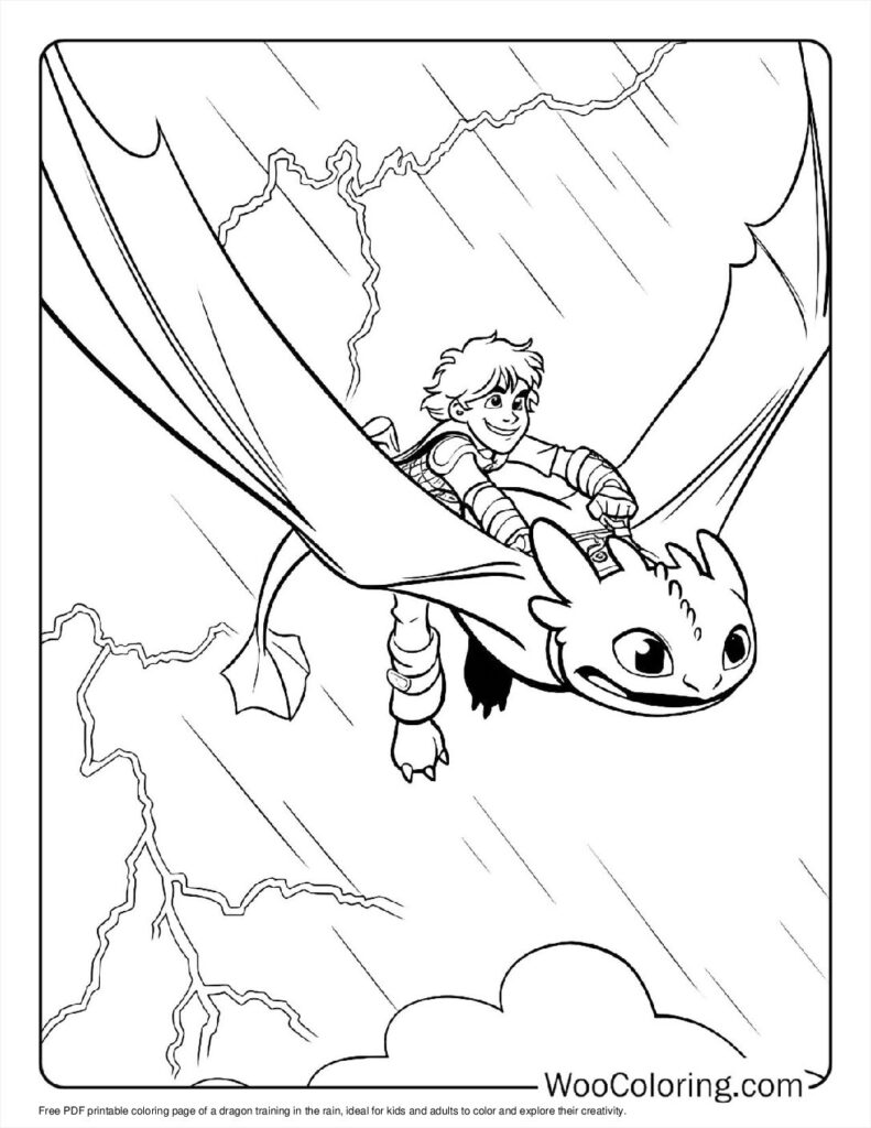 100  Rain coloring pages  Free PDF To Print  - 98