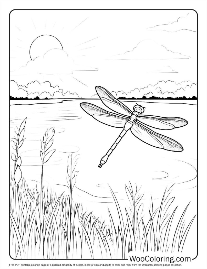 100  Dragonfly coloring pages  Free PDF To Print  - 48