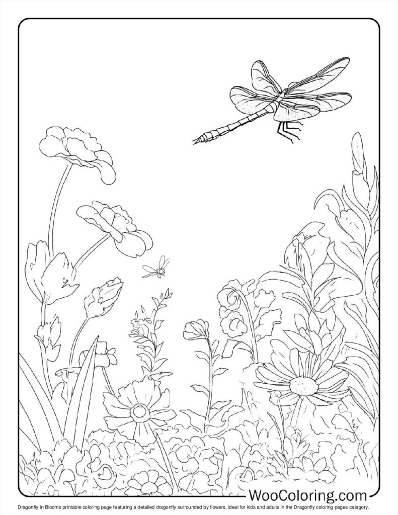 100  Dragonfly coloring pages  Free PDF To Print  - 4