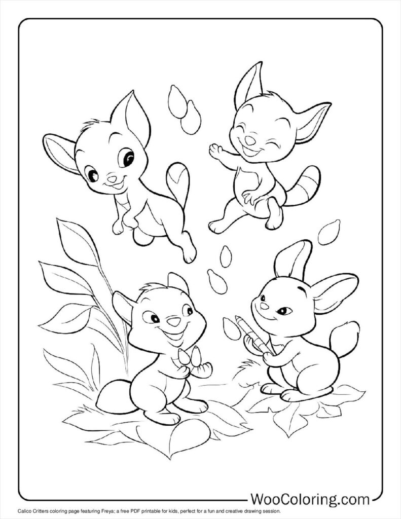 100  Calico Critters coloring pages  Free PDF To Print  - 43