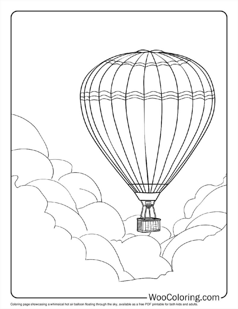 100  Hot Air Balloon coloring pages  Free PDF To Print  - 41