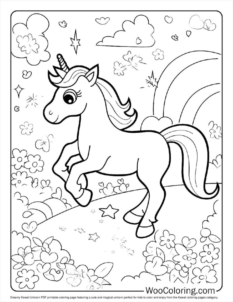 100  Kawaii coloring pages  Free PDF To Print  - 44