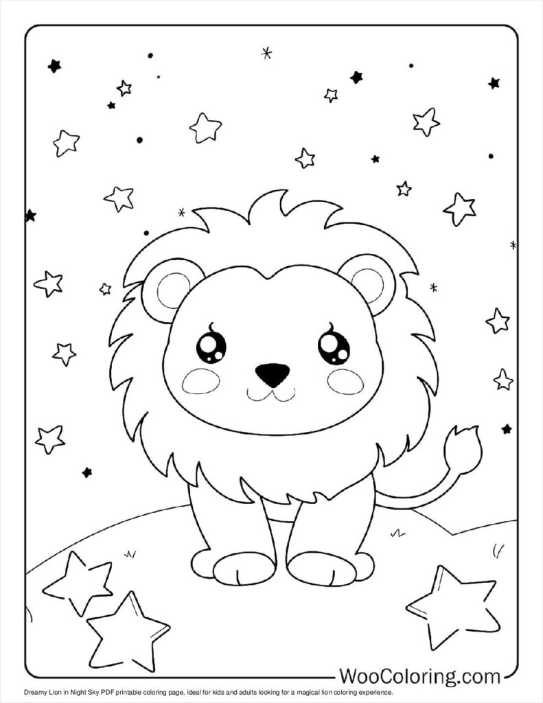 100 Lion coloring pages Free PDF To Print - 46