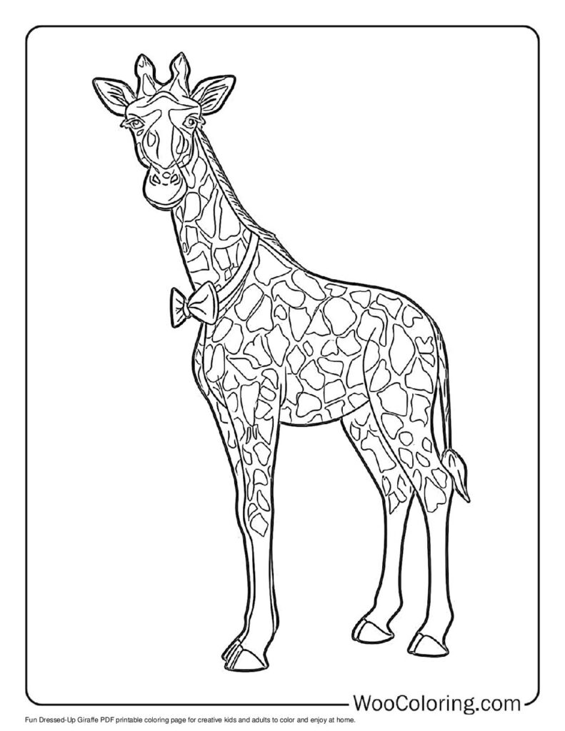 100  Giraffe coloring pages  Free PDF To Print  - 49