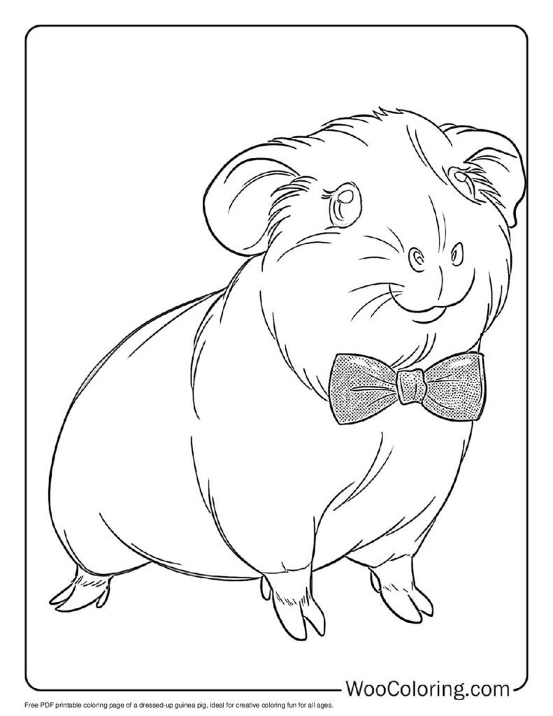 100 Guinea Pig coloring pages Free PDF To Print - 3