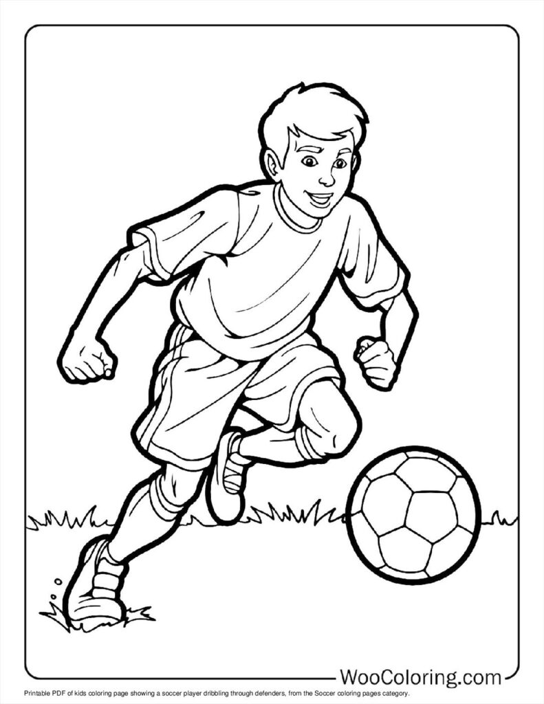 100  Soccer coloring pages  Free PDF To Print  - 88